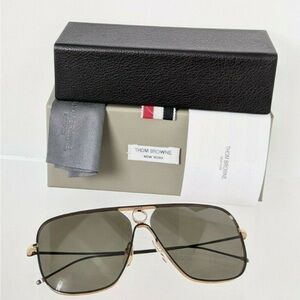 BNIB Thom Browne Black and Gold Eyewear